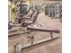 Well-equipped gym featuring modern weight machines and cardio equipment promoting a healthy lifestyle at 101 Cambridge Trl # 205, Sun City Center, FL 33573