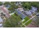 Aerial view of the home, showing its layout, landscaping, and surrounding neighborhood at 102 7Th Se Ave, Largo, FL 33771