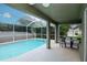 Screened pool and patio area perfect for relaxation and outdoor dining at 11623 Greensleeve Ave, Tampa, FL 33626