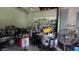 Garage interior with storage solutions and ample space for projects at 13330 Fort King Rd, Dade City, FL 33525