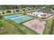 Enjoy the community's tennis and basketball courts, playground, and swimming pool at 18079 Romanesque Ct, Spring Hill, FL 34610