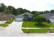 Inviting single-story home with manicured lawn and landscaping, showcasing curb appeal at 1842 Ridgelake Ct, Wesley Chapel, FL 33543