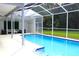 Inviting screened-in pool with outdoor seating for relaxation and entertainment at 1842 Ridgelake Ct, Wesley Chapel, FL 33543