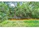 Tranquil backyard creek with lush greenery and natural scenery at 2051 Indigo Dr, Clearwater, FL 33763