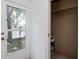 Enclosed outdoor storage next to glass door at 2316 Lake Woodberry Cir, Brandon, FL 33510
