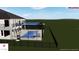 Pool rendering showing custom pool and spa with an enclosed lanai on a large home at 28565 Picana Ln, Wesley Chapel, FL 33543