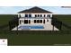 Conceptual rendering of a large home with inground pool and screened-in enclosure at 28565 Picana Ln, Wesley Chapel, FL 33543