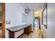 Bathroom featuring a long vanity with sink and mirror, tiled floors, and a window at 309 Hidden Lake Dr, Brandon, FL 33511