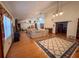 Large living room with hardwood floors, multiple seating areas and lots of space at 309 Hidden Lake Dr, Brandon, FL 33511