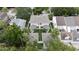 Aerial view of the property showing the layout of the units, landscaping, and the surrounding neighborhood at 4206 W North B St # 2, Tampa, FL 33609