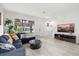 Comfortable living room with lots of natural light, open to modern kitchen at 4206 W North B St # 2, Tampa, FL 33609