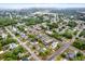 Neighborhood aerial shot featuring mature trees, private pools, well maintained yards, and quiet, well paved streets at 4342 Candler Ave, Spring Hill, FL 34609
