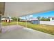 Open backyard featuring a storage shed and partial fencing at 4342 Candler Ave, Spring Hill, FL 34609