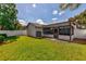 Landscaped backyard with a well-maintained lawn, providing a serene outdoor space at 5435 20Th N Ave, St Petersburg, FL 33710