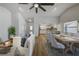 Bright and airy living space with an open layout, seamlessly connecting to the dining area and kitchen at 5435 20Th N Ave, St Petersburg, FL 33710