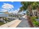 Picturesque waterfront setting along the dock, perfect for boating and enjoying scenic views at 6049 Moorings S Dr, St Petersburg, FL 33712