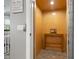 Residential elevator with wood interior, offering easy access between floors at 6049 Moorings S Dr, St Petersburg, FL 33712