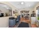 Bright office area connects to a kitchen and living area for flexible living at 810 Erik Lake Rd, Brandon, FL 33510