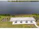 Aerial view of the lakefront beach and picnic area at 11038 Spring Point Cir, Riverview, FL 33579