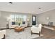 Inviting living room featuring stylish decor, comfortable seating, and hardwood flooring at 111 Carlyle Dr, Palm Harbor, FL 34683