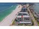 An aerial view shows the condo is located on the beach with beautiful views at 1430 Gulf Blvd # 707, Clearwater Beach, FL 33767