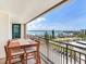 Relax on the condo balcony with views of the bay and intercoastal waterway at 1430 Gulf Blvd # 707, Clearwater Beach, FL 33767