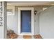 Close-up of front door showcasing the home's entrance and exterior details at 14732 Morning Dr, Lutz, FL 33559