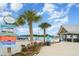 Navigational sign for community amenities like the splash pad, lagoon bar, cabana cove, and more at 16624 Maude Dr, Wimauma, FL 33598