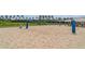 The sand volleyball court is perfect for casual games and active community fun at 16624 Maude Dr, Wimauma, FL 33598