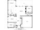 Detailed floor plan showcasing the first floor layout of the home at 1947 Marshberry Ct, Trinity, FL 34655