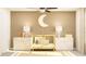 Charming bedroom showcasing a crib, wall decor, carpeted floors, and neutral paint at 22363 Nebula Way, Land O Lakes, FL 34637