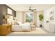 Comfortable main bedroom with a neutral color scheme, modern design, soft lighting, and a relaxing atmosphere at 22363 Nebula Way, Land O Lakes, FL 34637