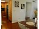 Dining area featuring hardwood floors, modern lighting and contemporary decor at 2737 Enterprise E Rd # 192, Clearwater, FL 33759