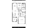 Detailed floor plan featuring a primary suite, two additional bedrooms, kitchen, living room, and a two-car garage at 3082 Forrest Plum Ct, Zephyrhills, FL 33540
