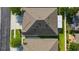 Aerial view of a well-maintained roof showcasing its unique architecture and design at 31814 Larkenheath Dr, Wesley Chapel, FL 33543