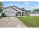 Charming single-story home featuring a two-car garage, manicured lawn, and lovely curb appeal at 344 Dartmouth Ave, Spring Hill, FL 34606