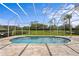 Sparkling pool surrounded by a screened enclosure and lush greenery, ideal for relaxation at 3707 Smoke Hickory Ln, Valrico, FL 33596