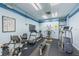 Well-equipped community gym featuring treadmills, elliptical machines, and weight-training equipment at 400 Island Way # 1606, Clearwater Beach, FL 33767