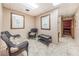 Relaxing sauna area with sitting area and artwork for a calming experience at 400 Island Way # 1606, Clearwater Beach, FL 33767