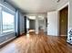 Bedroom featuring hardwood floors and double mirrored door closets at 4215 E Bay Dr # 1707C, Clearwater, FL 33764