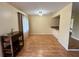 Open dining area with hardwood floors, decorative lighting, and seamless flow, ideal for entertaining guests at 4215 E Bay Dr # 1707C, Clearwater, FL 33764