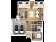 A well designed floor plan featuring multiple bedrooms, living spaces, and a two car garage at 4316 Wallace Cir, Tampa, FL 33611