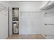Spacious walk-in closet with wire shelving and storage space at 9737 86Th Ave, Seminole, FL 33777