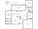 Floor plan of 1286 Stony Brook Ln featuring 3 bedrooms, 2 bathrooms, covered lanai, and a 2-car garage at 1286 Stony Brook Ln, Dunedin, FL 34698