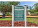 Ridge Crest community playground rules and guidelines sign at 1328 Rushgrove Cir, Dover, FL 33527
