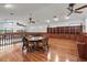 Spacious living area with hard wood floors and built in shelves at 1721 Allens Creek Dr, Clearwater, FL 33764