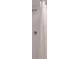 Shower with white textured curtain, shower head, and chrome handle in a white tiled bathroom at 210 Martha Ln # 210, Oldsmar, FL 34677