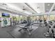 Well-equipped fitness center with cardio machines, weights, and ample space for workouts at 2724 Coco Palm Cir, Wesley Chapel, FL 33543