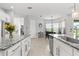 Bright kitchen featuring white cabinets, granite countertops and stainless steel dishwasher at 2724 Coco Palm Cir, Wesley Chapel, FL 33543