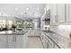 Bright kitchen featuring an open design, an island and high-end appliances at 2724 Coco Palm Cir, Wesley Chapel, FL 33543